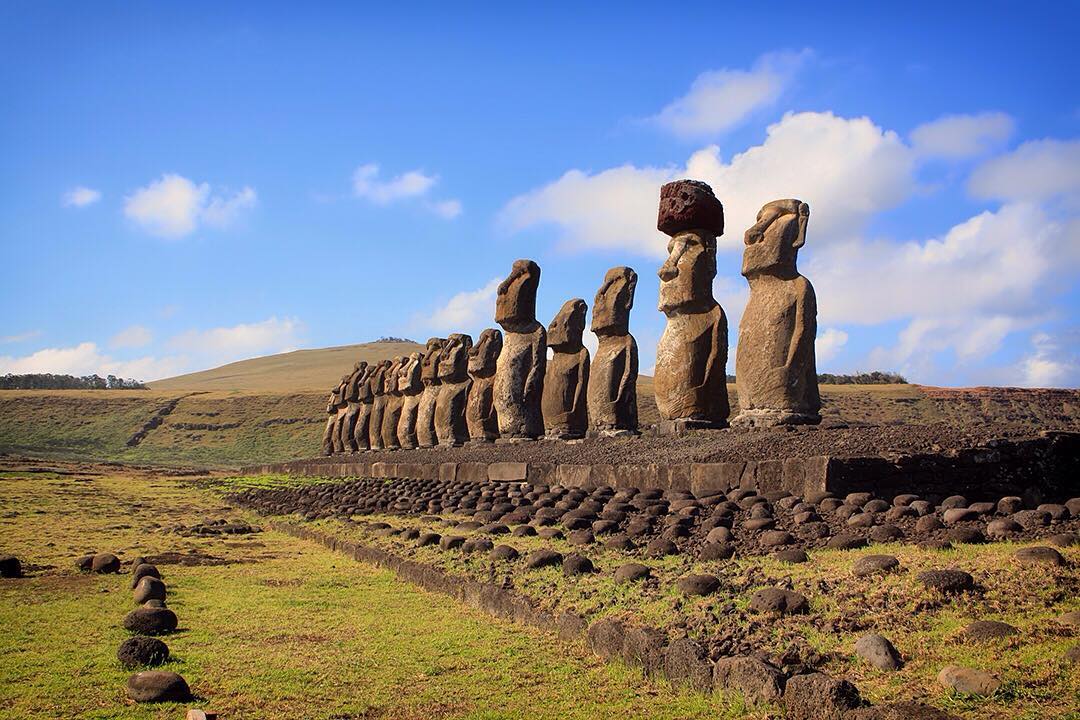 The imposing statues of Ahu Tongariki on Easter Island stand to attention creating the postcard picture we’ve all seen on National Geographic covers and Discovery Channel documentaries. ⠀
⠀
Between us, Kia and I have visited all seven wonders and believe that visiting Easter Island deserves a place among mankind’s greatest constructions. Out there in the middle of nowhere, it is often forgotten compared with mainstream monuments and structures. But it shouldn’t be forgotten and it really shouldn’t be missed. For so many reasons, we left our hearts on Easter Island out there in the middle of the Pacific.⠀
⠀
Do you think Easter Island is a wonder of the world? What else do you think should be on the list? Which ones have you seen? Which ones do you want to see? Let us know in the comments below.⠀
⠀
#EasterIsland #RapaNui #IsladePascua #moai #science #MilkyWay #adventure #island #travel #travelgram #wanderlust #vacation #instatravel #view #travelphotography #BBCTravel #RGphotobook