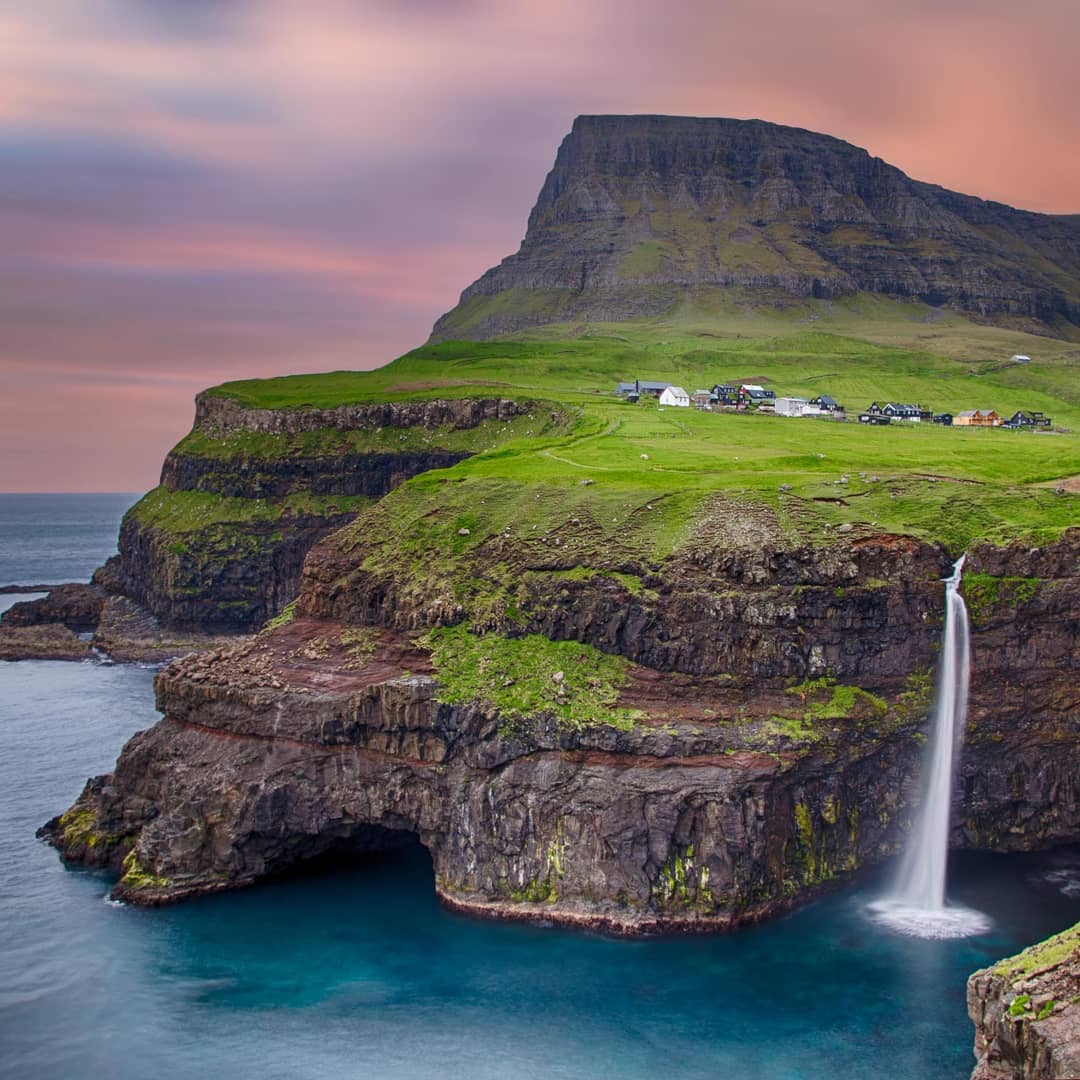 Múlafossur Waterfall and the village of Gásadalur in the Faroe Islands. ⠀
⠀
We landed in the Faroes late evening, but given that #sunset was after 11pm we had time to sample the scenery before driving to our accommodation. This remote clutch of 18 islands promised sweeping glaciated valleys, stirring fjords and dramatic cliffs buffeted by the swells of the North Atlantic. It did not disappoint! ⠀
⠀
We visited the Faroes with support from @visitfaroeislands.⠀
-⠀
-⠀
-⠀
-⠀
-⠀
-⠀
#faroeislands #visitfaroeislands #atlanticairways #Múlafossur #mulafossurwaterfall #mulafossur #gasadalur #gásadalur #faroes #faroe #Vágar #lonelyplanet #lppathfinders #rgphoto
