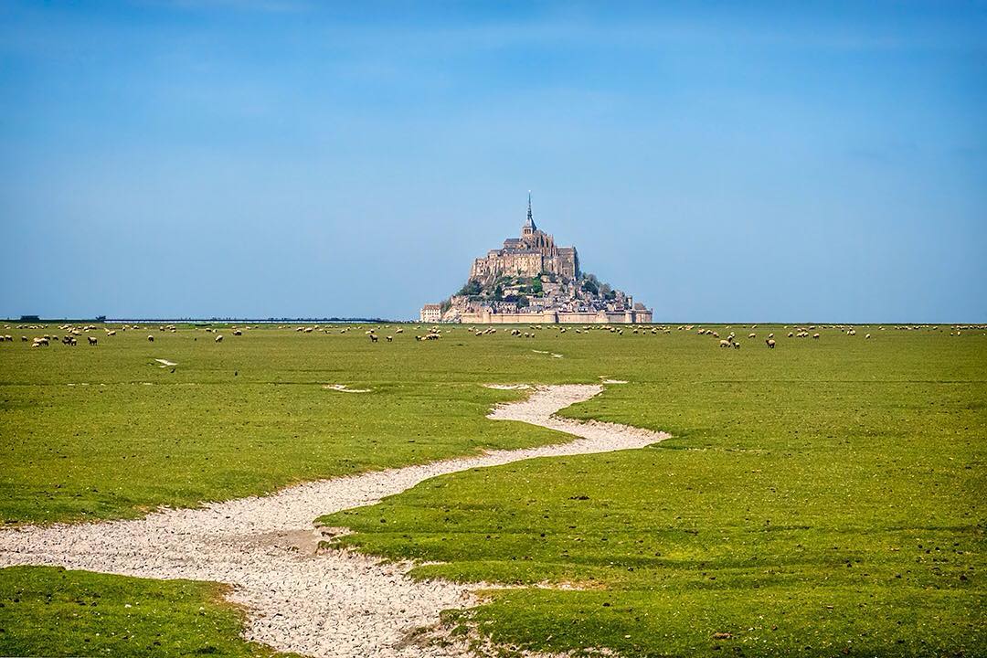 A path winds through the grass towards the island commune of Mont-Saint-Michel on the coast of Normandy in France.⠀⠀
⠀⠀
The tidal island along with its monastery and fortifications can be seen from miles along the coast and is one of France's most recognisable landmarks. ⠀⠀
⠀⠀
We were heading back to our home in France and thought we'd stop off to visit the UNESCO World Heritage Site along the way. We were lucky to be blessed with perfect weather for our visit.⠀⠀
-⠀
-⠀
-⠀
-⠀
-⠀
-⠀⠀
#MontSaintMichel #Normandie #France #MagnifiqueFrance #Manche #Normandy #Castle #Bretagne #BeautifulFrance #lpPathfinders #adventureawaits #adventureculture #traveldeeper #hikingadventures ⠀
#wellhiked #stayandwander #takeahike #travelawesome #optoutside #getoutstayout