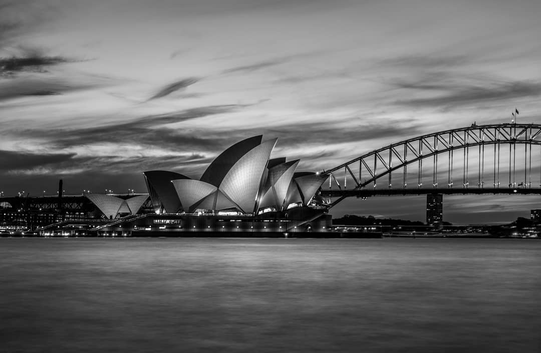 Little bit of a different spin on the Iconic Sydney Opera house at night 🌌📸✨🇦🇺
-
-
-
-
-#ig_australia #exploreaustralia #seeaustralia #wow_australia2018 #specialshots #global_hotshotz #master_shots #discoveraustralia #worldprime #dreamimage #longexploite #epic_captures #big_shotz #ig_shots #thisworldexists #amazing_longexpo #colors_of_the_day #world_captures #blackandwhite #sydneyoperahouse #sydney #water #focusaustralia #australialongexposure #ausphotomag