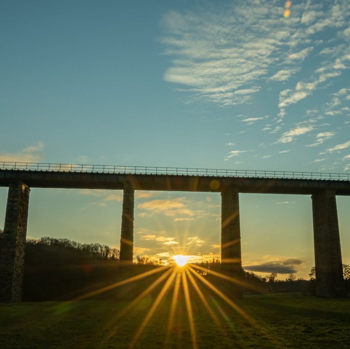 Throw back to the better weather, sun star at enterkine viaduct
