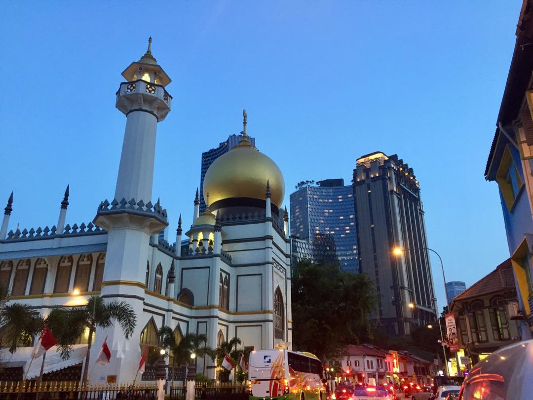 Masjid Sultan, Singapore 🇸🇬.
.
A lot of travellers aren't a fan of Singapore. They say it's too expensive and there isn't anything there. I love it!! It's a mix of east and west, old and new, modern and traditional. It's Malay, Arab, Indian and Chinese. It has European style offices and skyscrapers with small Asian food stalls next door. Masjid Sultan with the CBD in the background shows so many of these differences.
.
#travel #singapore #asia #masjidsultan #mosque #backpacking #seasia #littlereddot #travelling #visitsingapore @visit_singapore #rushhour #peakhour #traffic #sunset #lights #city #singapura #instatravel #travelgram #cbd #cityscape #backpacker #wandering #citylife