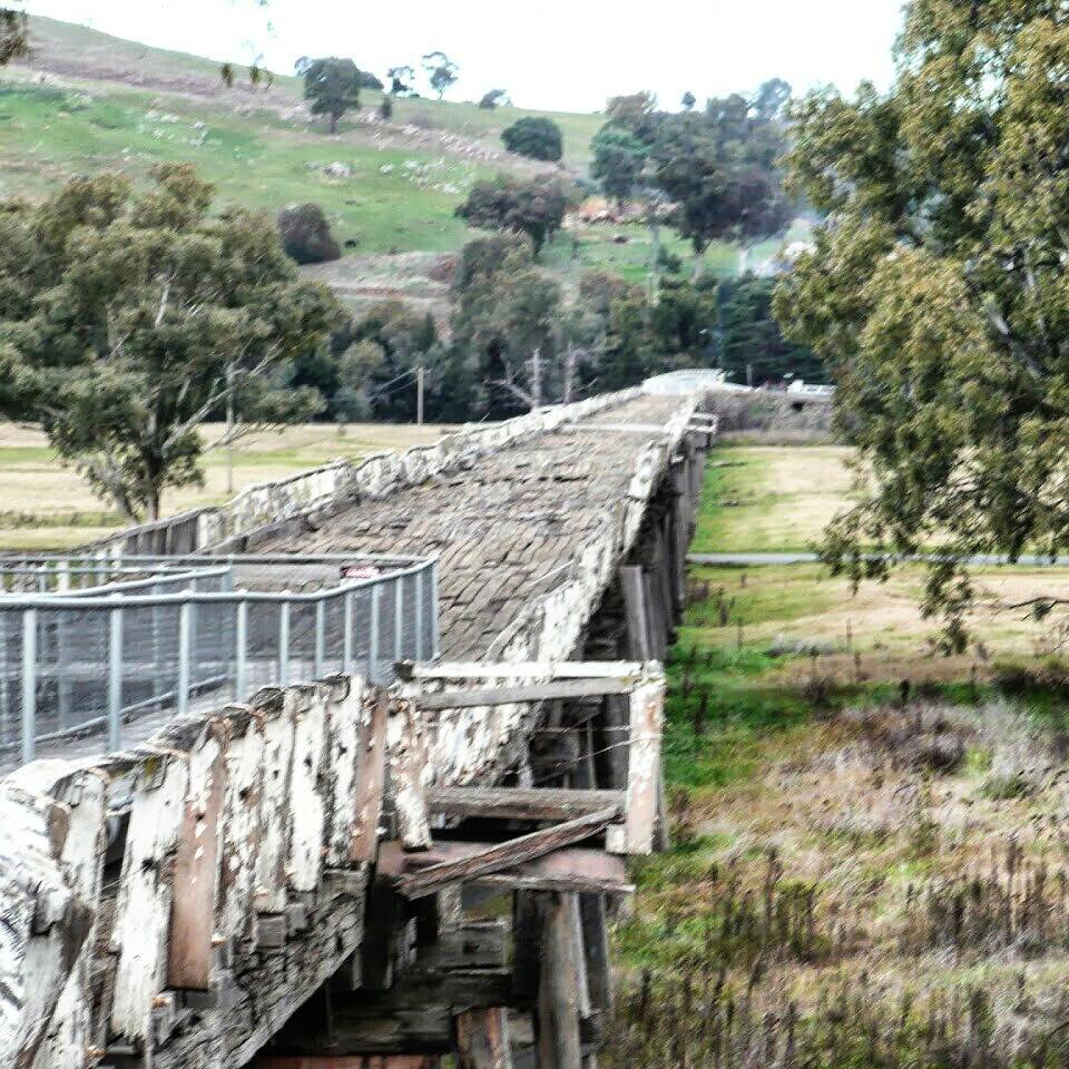 #travel to #Gundagai #oldbridge #Murrumbidgee River in NSW
