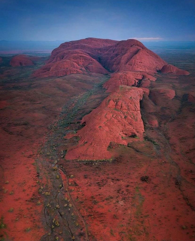 Mars in plain sight, no need to spend rovers.
➡Reposted from @ntaustralia Scenic flights over #KataTjuta are pretty hard to beat - just ask @caitensphoto, who captured the spectacular scale of these incredible rock formations from the air. 'Kata Tjuta' means 'many heads' in Pitjantjatjara and is a sacred place to the local Anangu people, who have lived in the area for thousands of years. If you're planning a trip to Uluru-Kata Tjuta National Park, be sure to stop by the Cultural Centre to learn more about the Anangu connection with this special part of #Australia. Cheers for tagging #NTaustralia, Andrew!
​#SeeAustralia #RedCentreNT