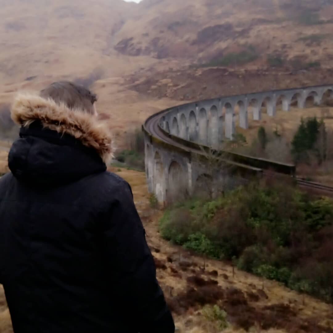 Catching train to Hogwarts #harrypotter #bridge #nature #Scotland #glenffinnanviaduct #train #hogwarts