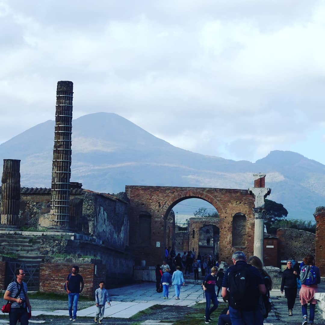 Pompeii, in the shadow of Vesuvius. #lifeisshorttheworldisbig #italy #pompeii