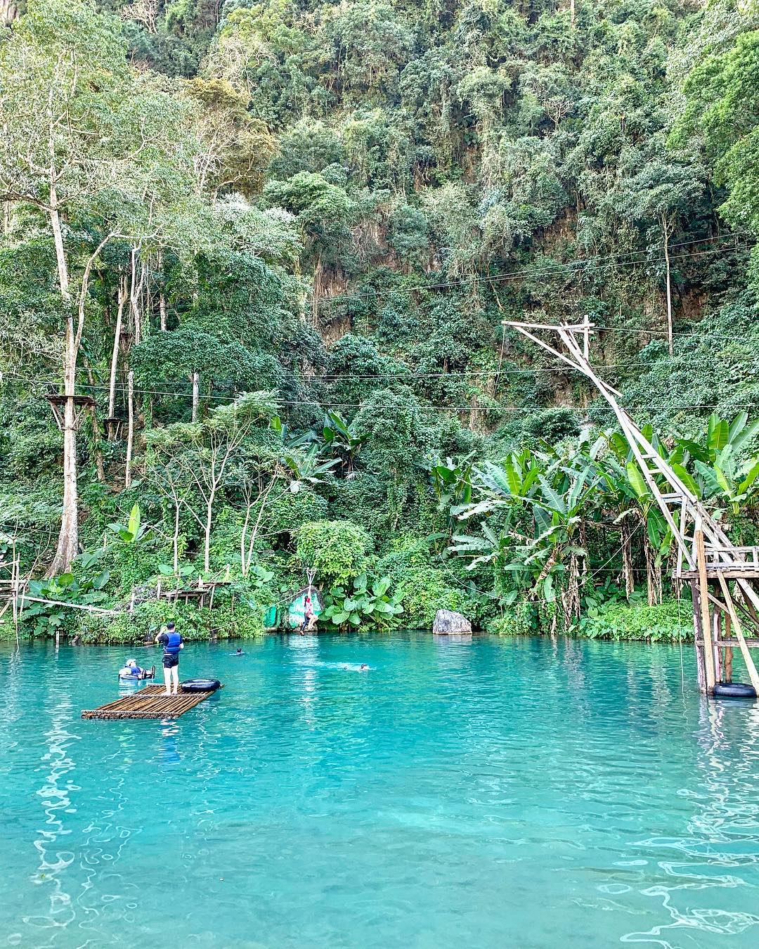 Blue Lagoon 3 in Vang Vieng #vangvieng #laos #bluelagoon #bluelagoon3 #swim #clear #water #blue #travel #travelblog