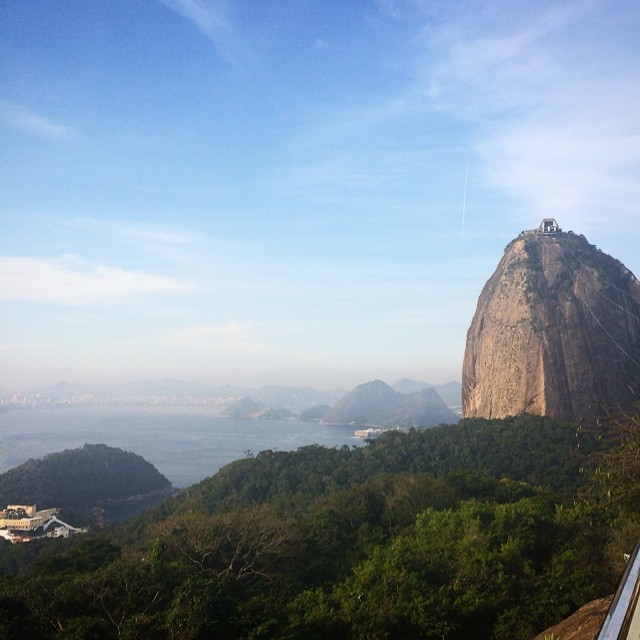 Sugar loaf mountain.. Well, on the way up there anyway.. #brazil #rio #sugarloafmountain #paodeacucar #dejaneiro