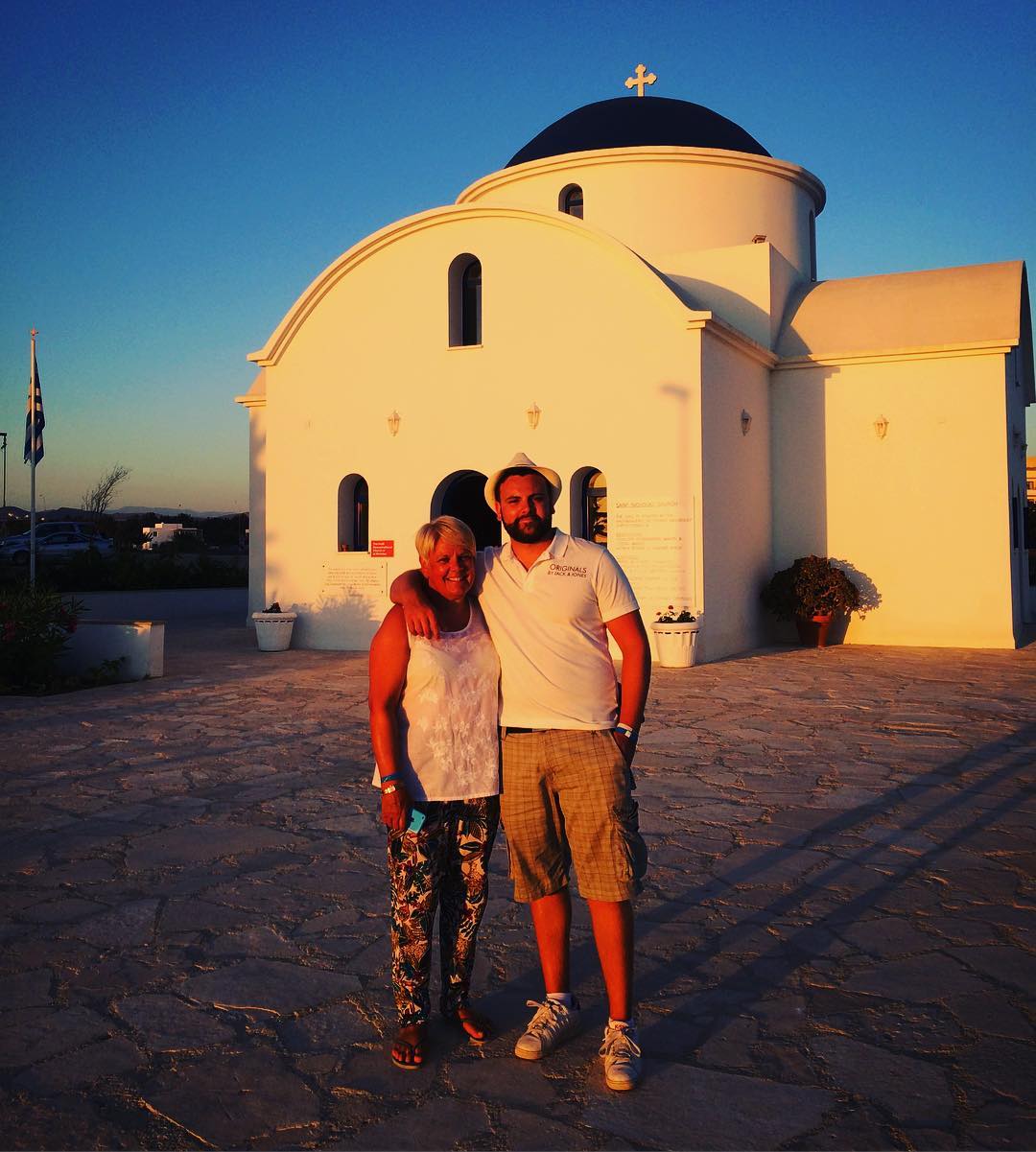 Watching the sunset from the church #hot #sunset #paphos #church #cyprus #paphos