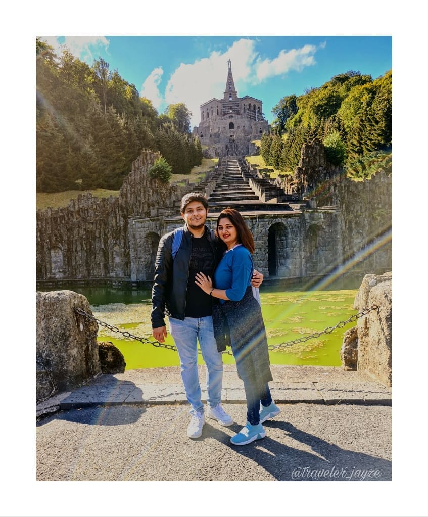 Feel loved 🥰
.
.
.
.
.
.
.
.
#travelcouples #travel #love #romantic #together #loved #couplegoals #trip #trek #hiking #europe #germany #indiancouple #india #photography #picoftheday #beautiful #fountain #castle #hill #green #woods #kassel